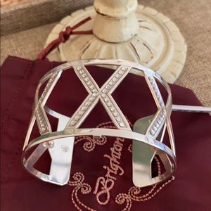 Brighton Christo Ganges Wide Cuff Bracelet Silver